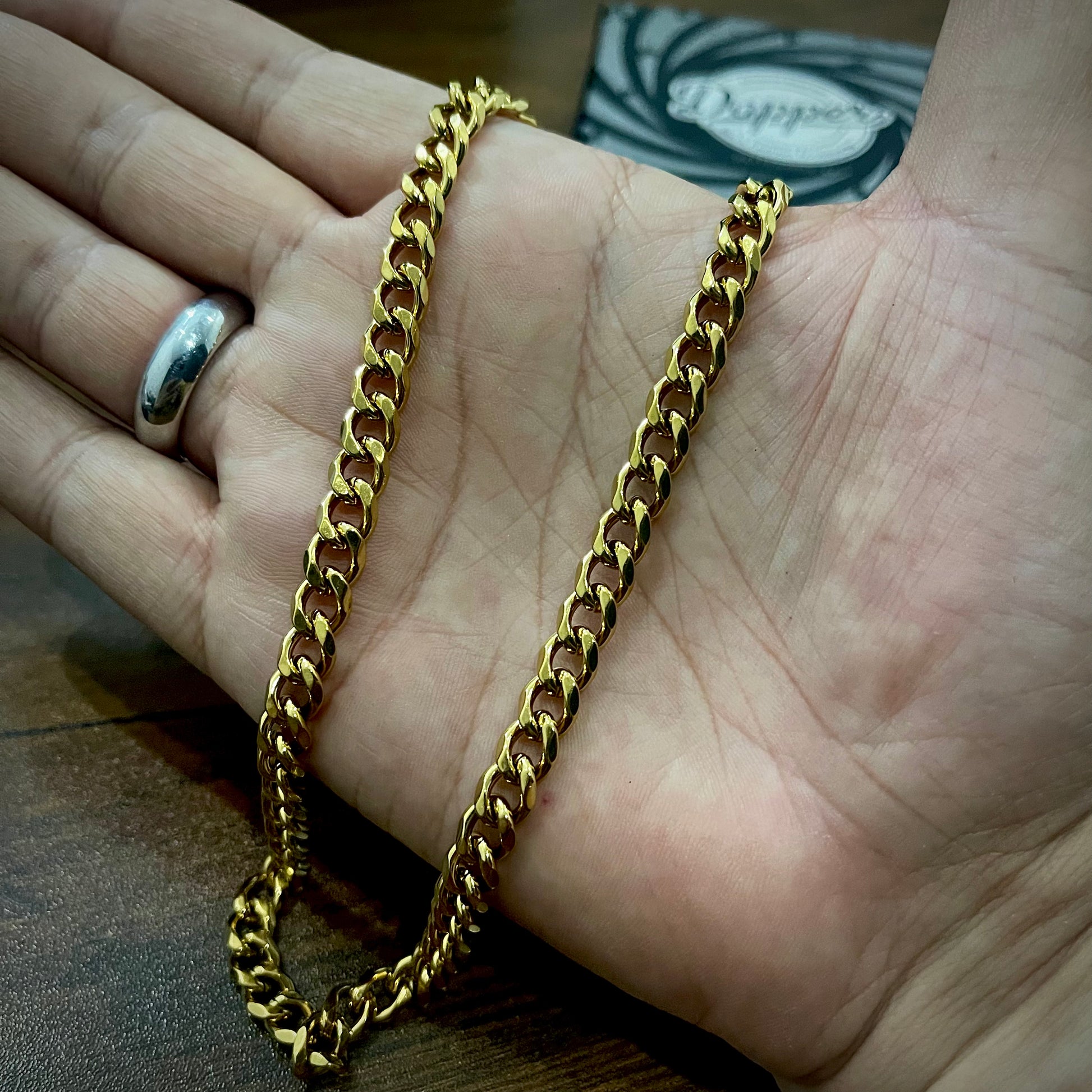 7mm stainless steel cuban curb link neck chain for men online in pakistan
