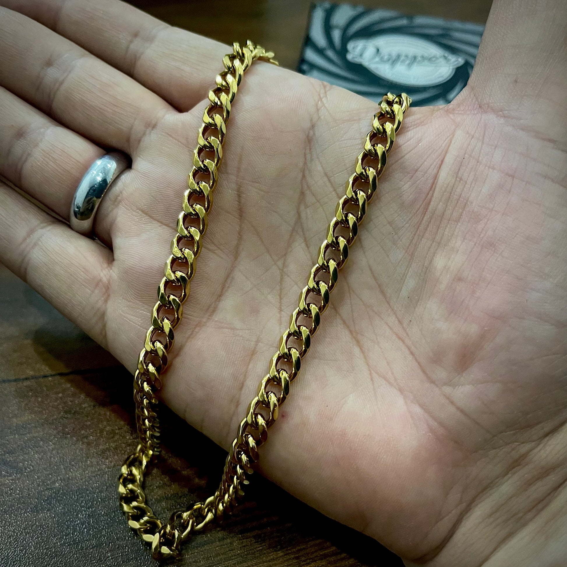 7mm Golden Cuban Neck Chain For Men Online In Pakistan The