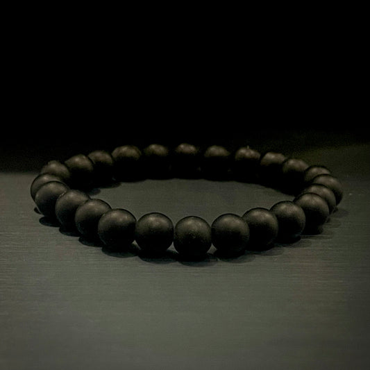 matt black beads bracelet for men women in pakistan
