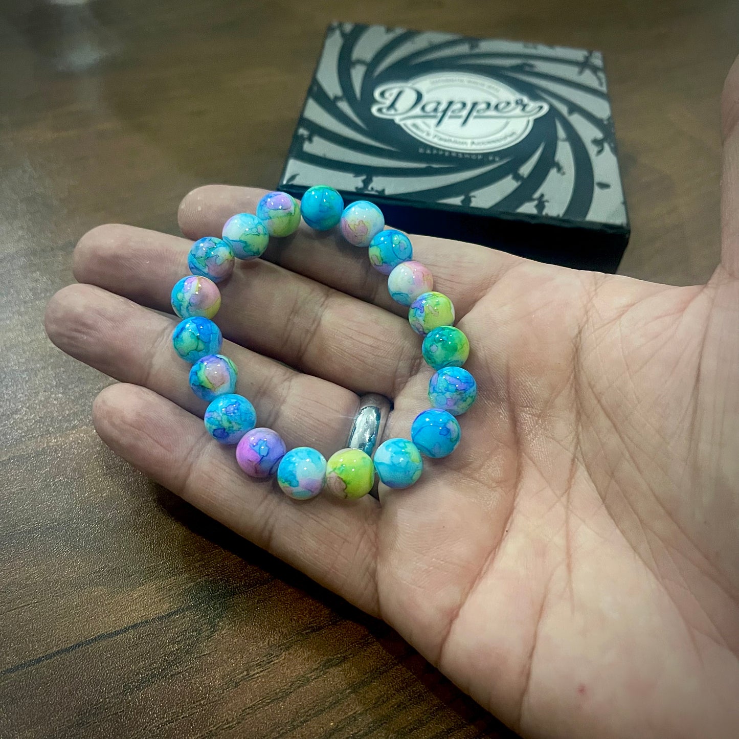 rainbow beads bracelet for men women in pakistan