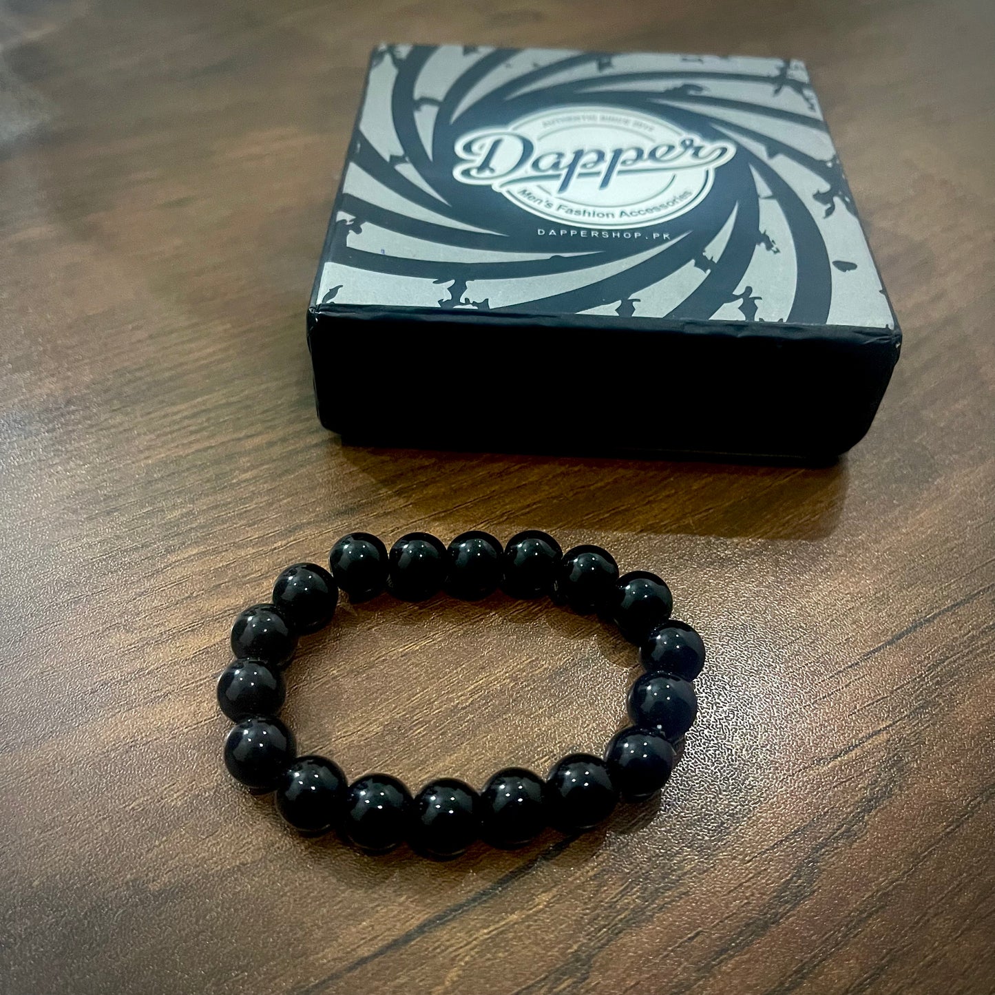 black beads bracelet for men women in pakistan