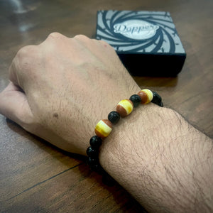 Natural Earth monk energy stone beads bracelt for men women in pakistan