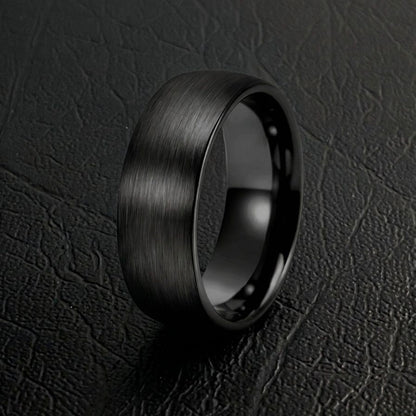 matt black titanium ring for men online in Pakistan