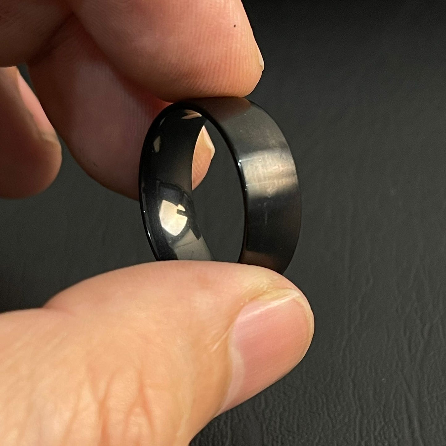 matt black titanium ring for men online in Pakistan