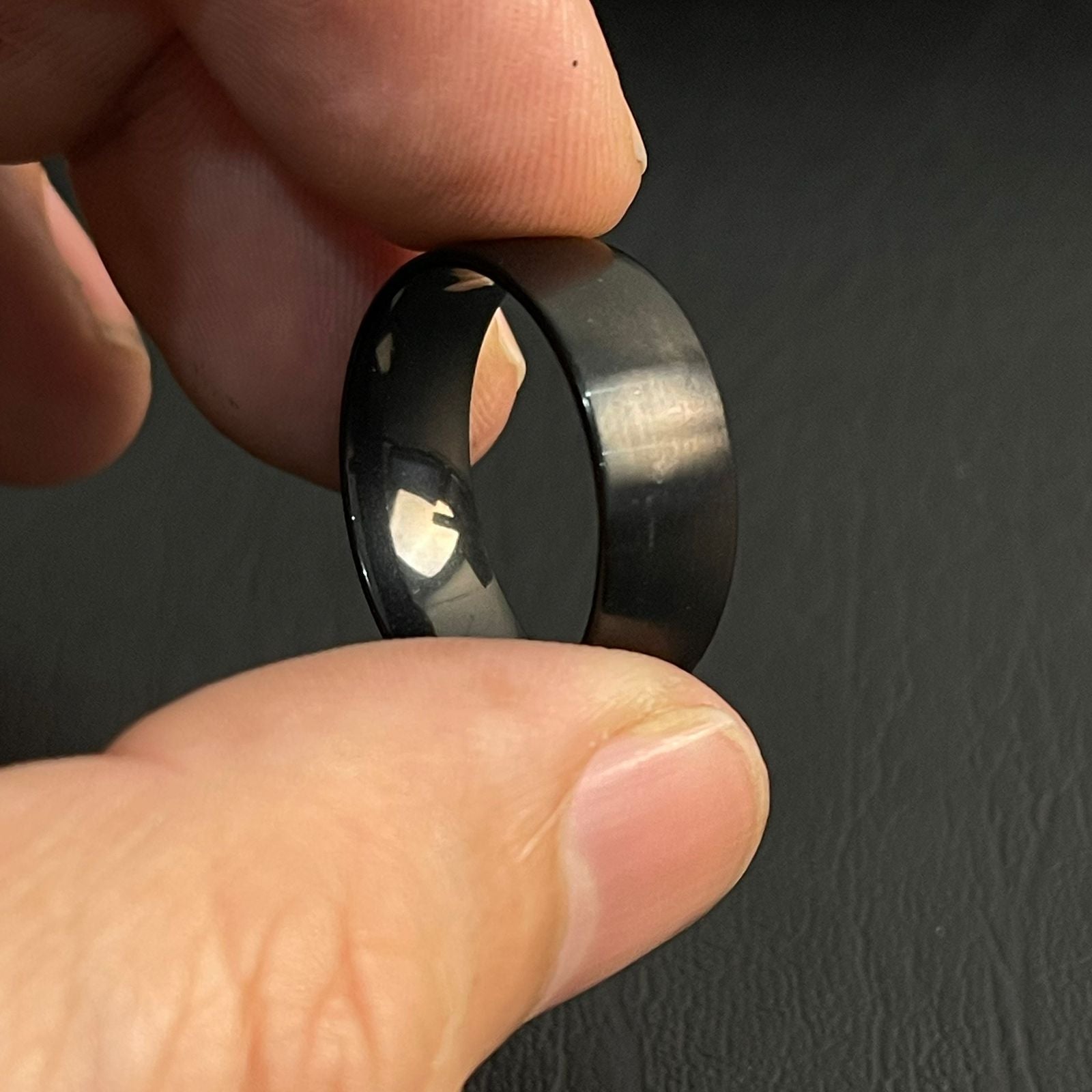 matt black titanium ring for men online in Pakistan
