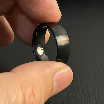 matt black titanium ring for men online in Pakistan
