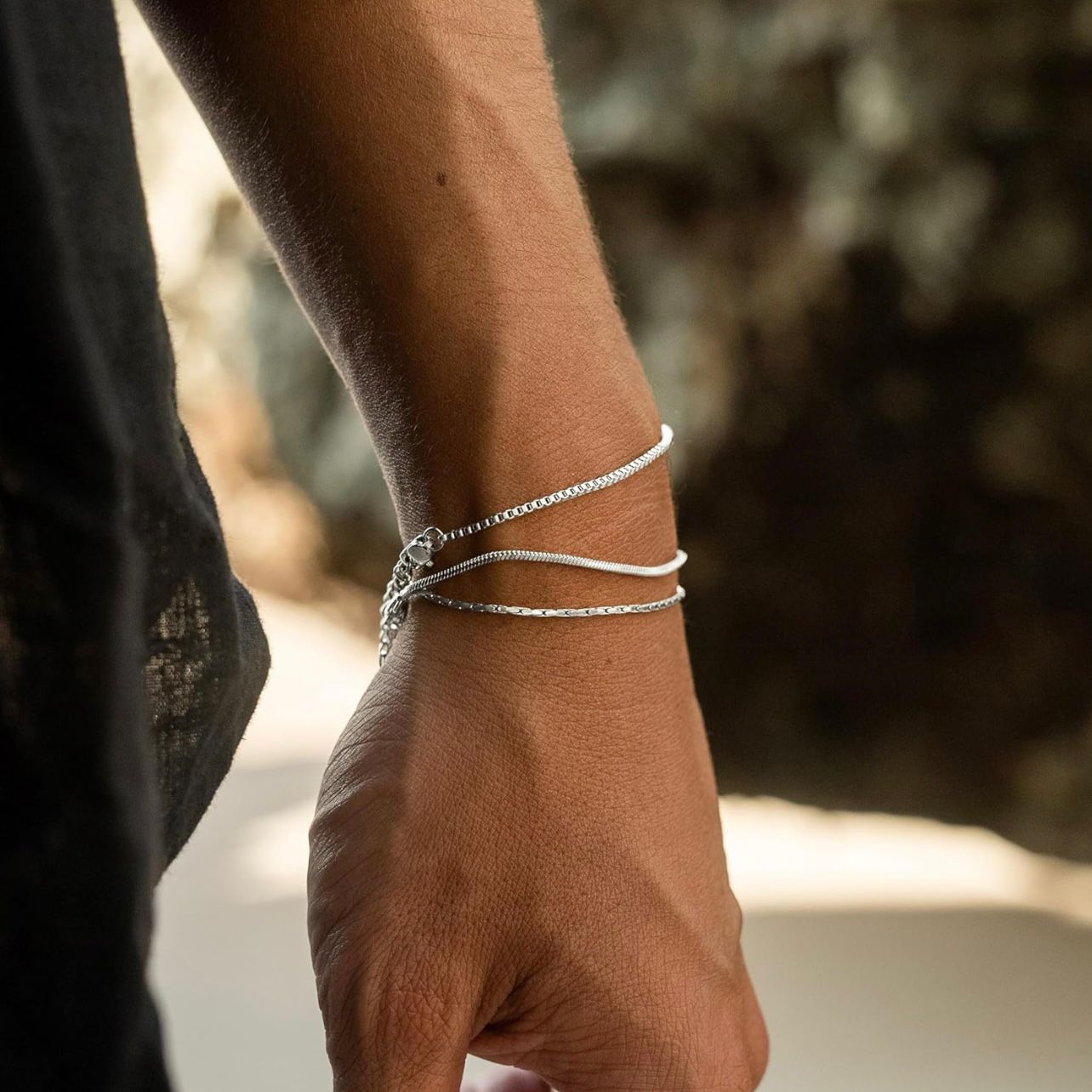 minimal stainless steel bracelets for men online in Pakistan