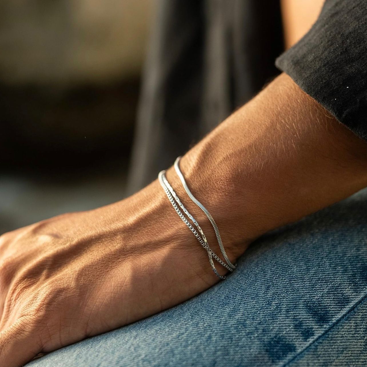 minimal stainless steel bracelets for men online in Pakistan