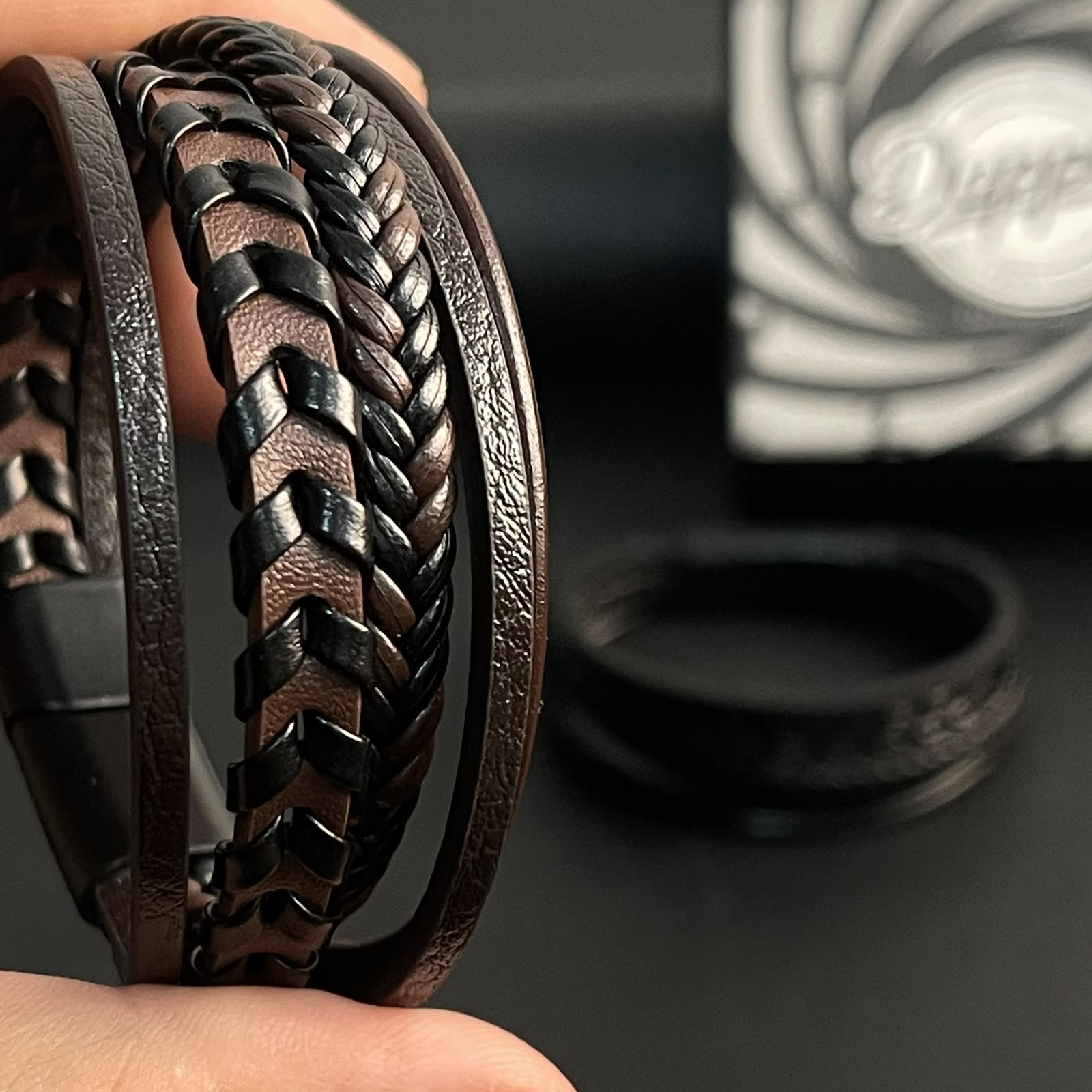 premium leather bracelets for men online In Pakistan