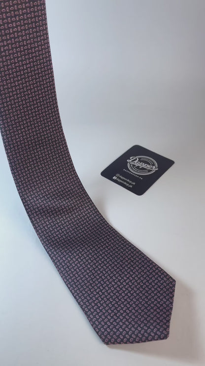 Pink Pebble Neck Tie For Men