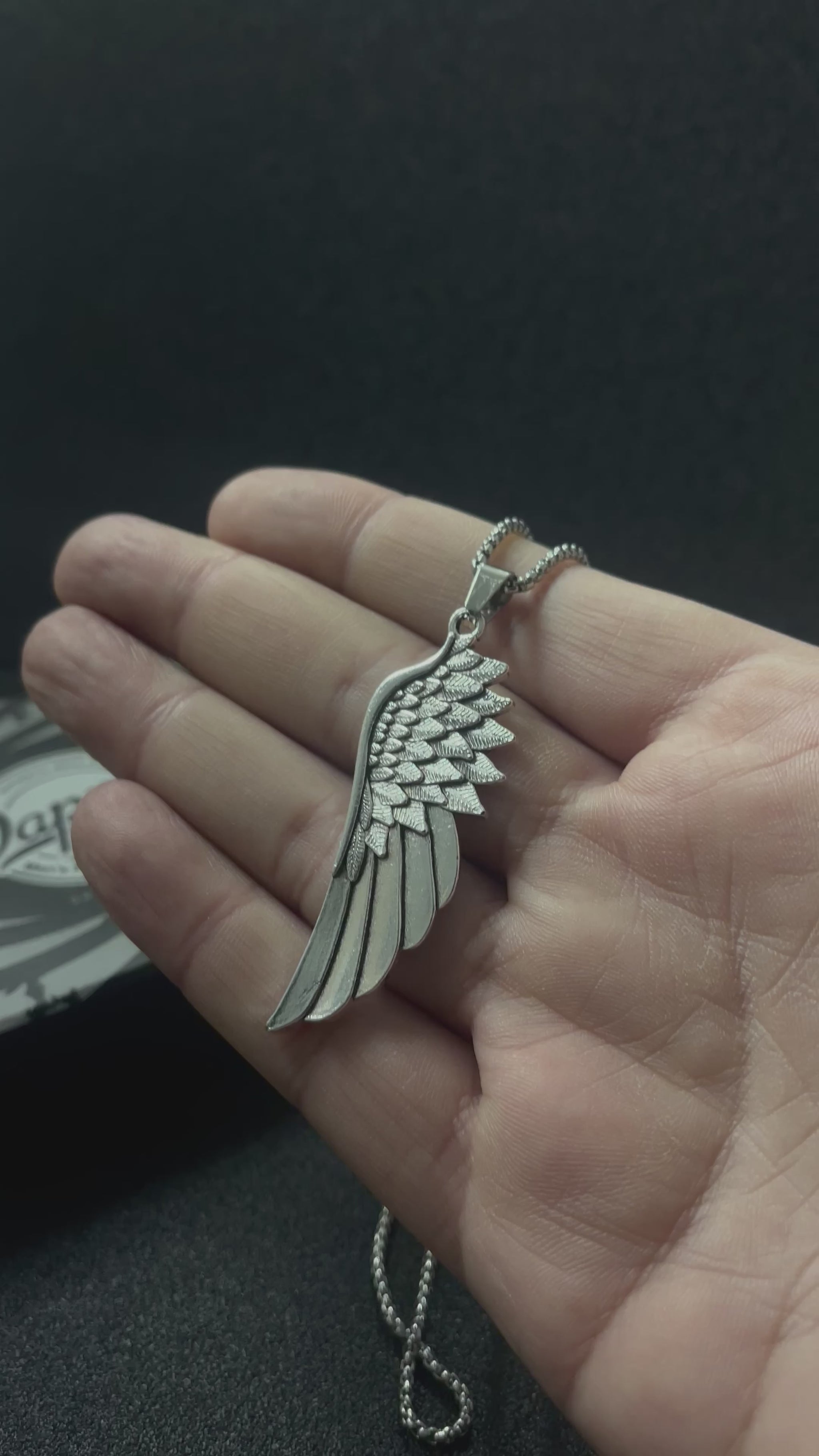 Antique Silver Wings Pendant necklace for men Women In Pakistan