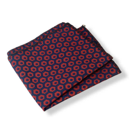 red and blue pocket square for men Pakistan