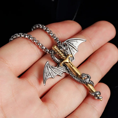 dagger pendant sword necklace for men online in pakistan