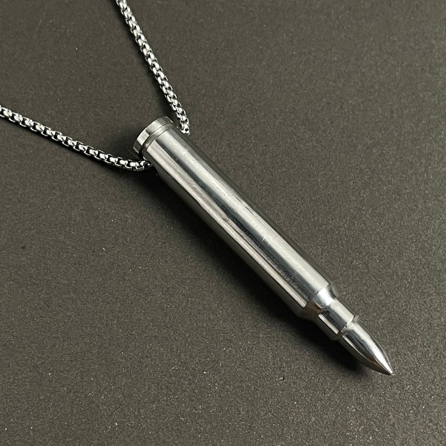 silver bullet pendant necklace for men online in Pakistan