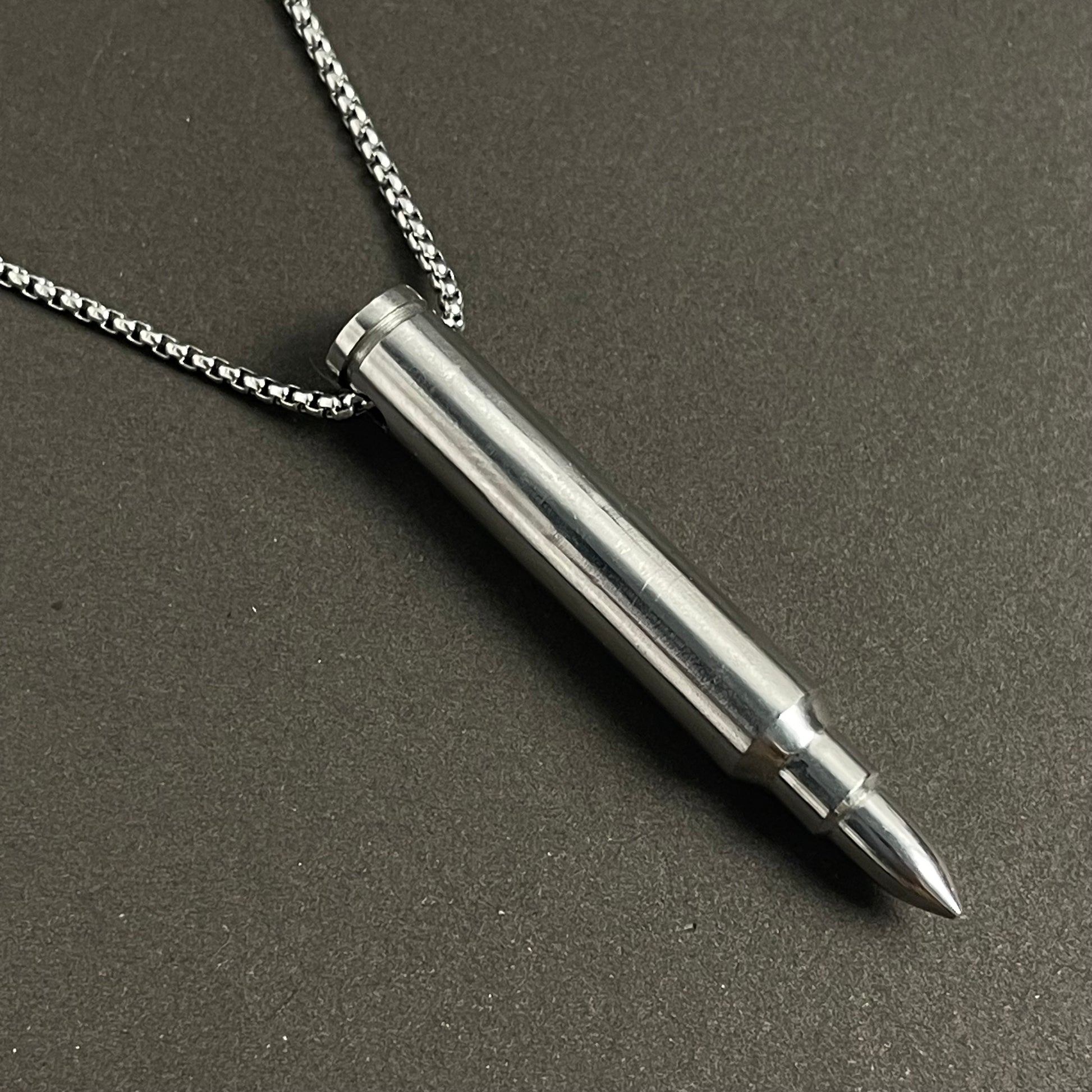 silver bullet pendant necklace for men online in Pakistan