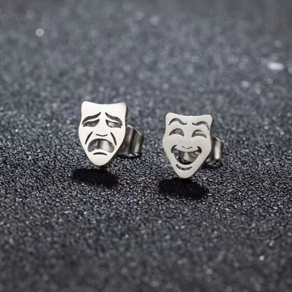 silver mask earrings for men in Pakistan
