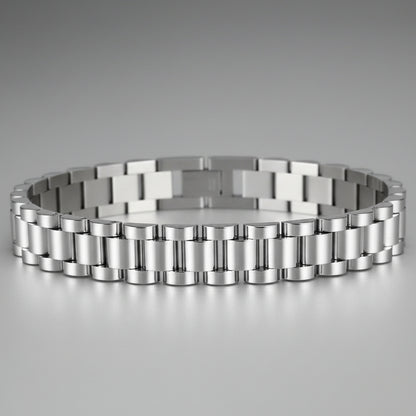 silver rolex jubilee chain bracelet for men online in Pakistan