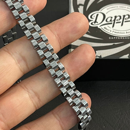 silver rolex jubilee chain bracelet for men online in Pakistan