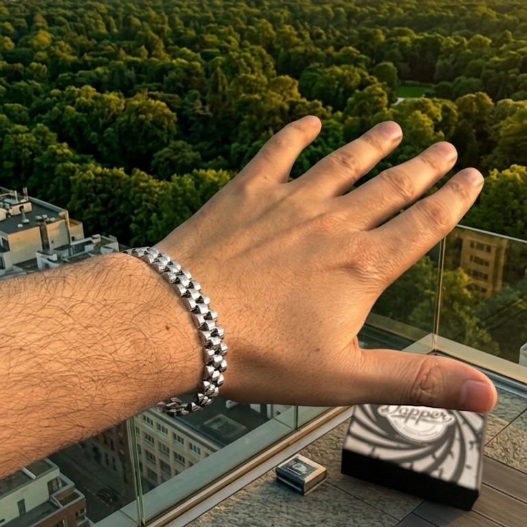silver rolex jubilee chain bracelet for men online in Pakistan