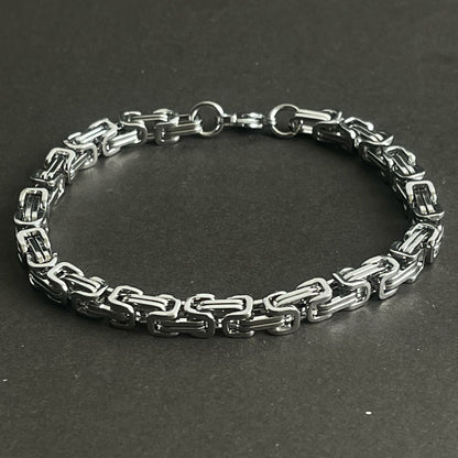 silver stainless steel chain bracelet for men online in Pakistan
