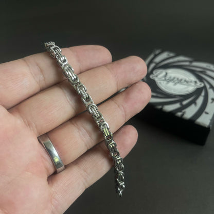 silver stainless steel chain bracelet for men online in Pakistan