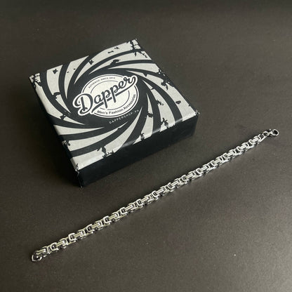 silver stainless steel chain bracelet for men online in Pakistan