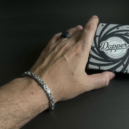 silver stainless steel chain bracelet for men online in Pakistan