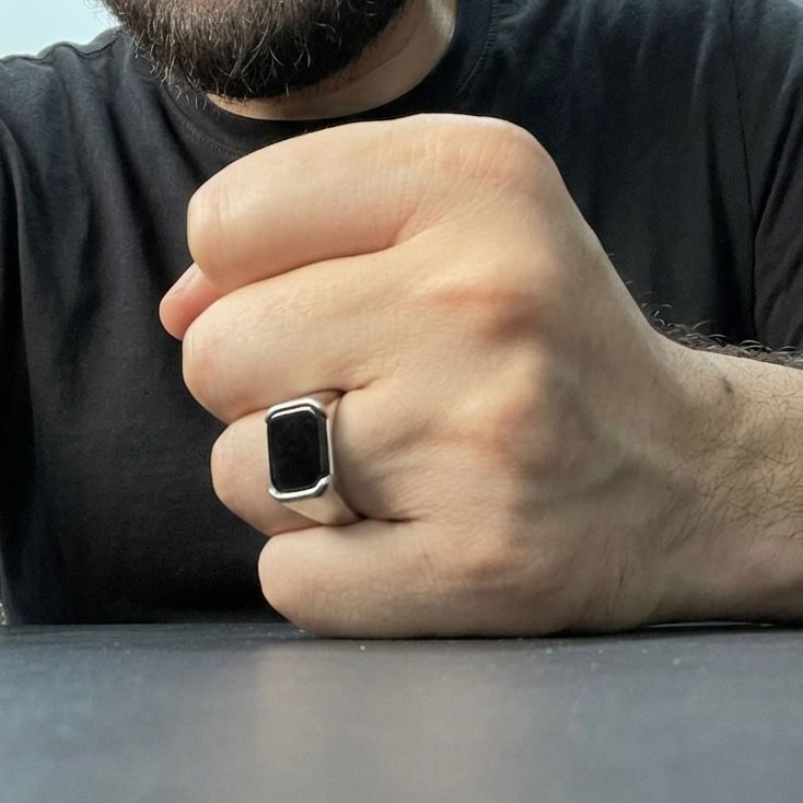 silver turkish ring for men online in Pakistan