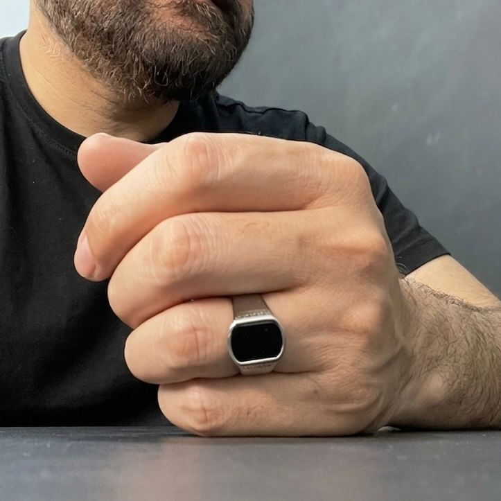 silver turkish ring for men online in Pakistan