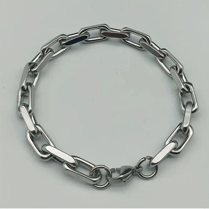 stainless steel silver chain bracelet for men in Pakistan
