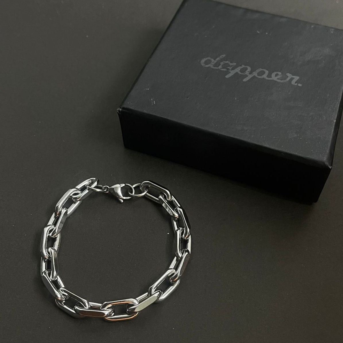 stainless steel silver chain bracelet for men in Pakistan