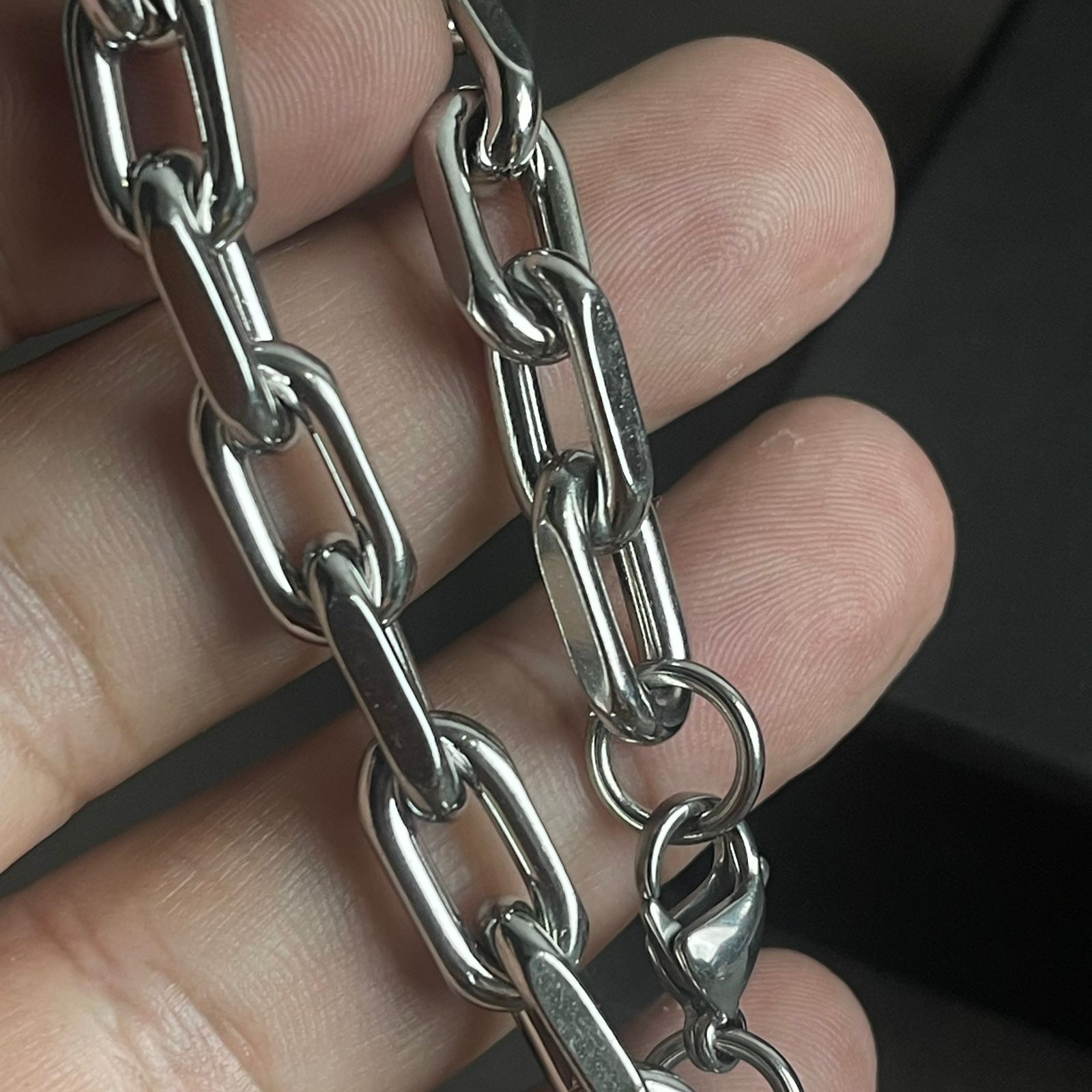 stainless steel silver chain bracelet for men in Pakistan