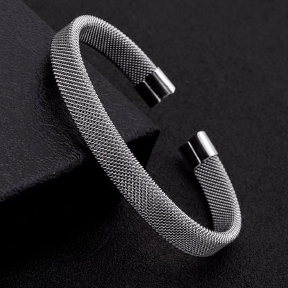 stainless steel silver mesh bracelet for men in Pakistan