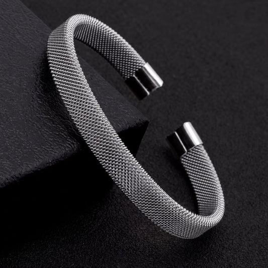 stainless steel silver mesh bracelet for men in Pakistan