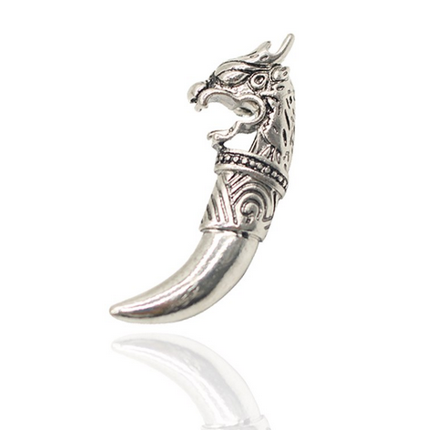 Wolf Tooth Brooch For Men