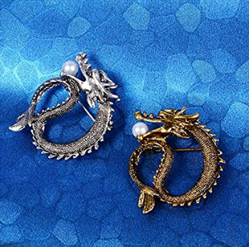 Dragon Brooch (Gold)