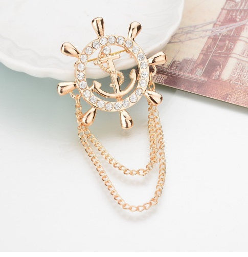 Anchor brooch hot sale