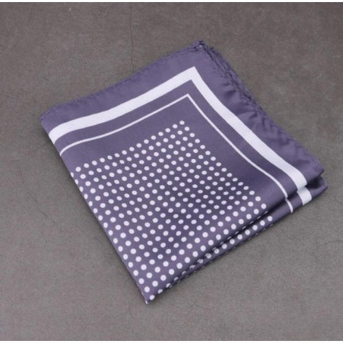 Grey Polka Dots Pocket Square (PS_504)