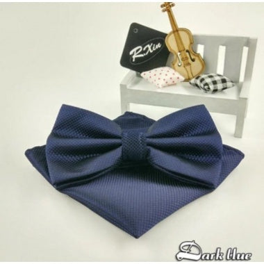 Blue Bow Tie Set