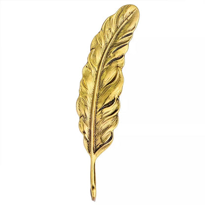 Golden feather Lapel Pin brooch for men Online In Pakistan