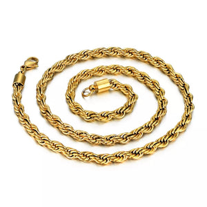 golden rope neck chain for men in pakistan
