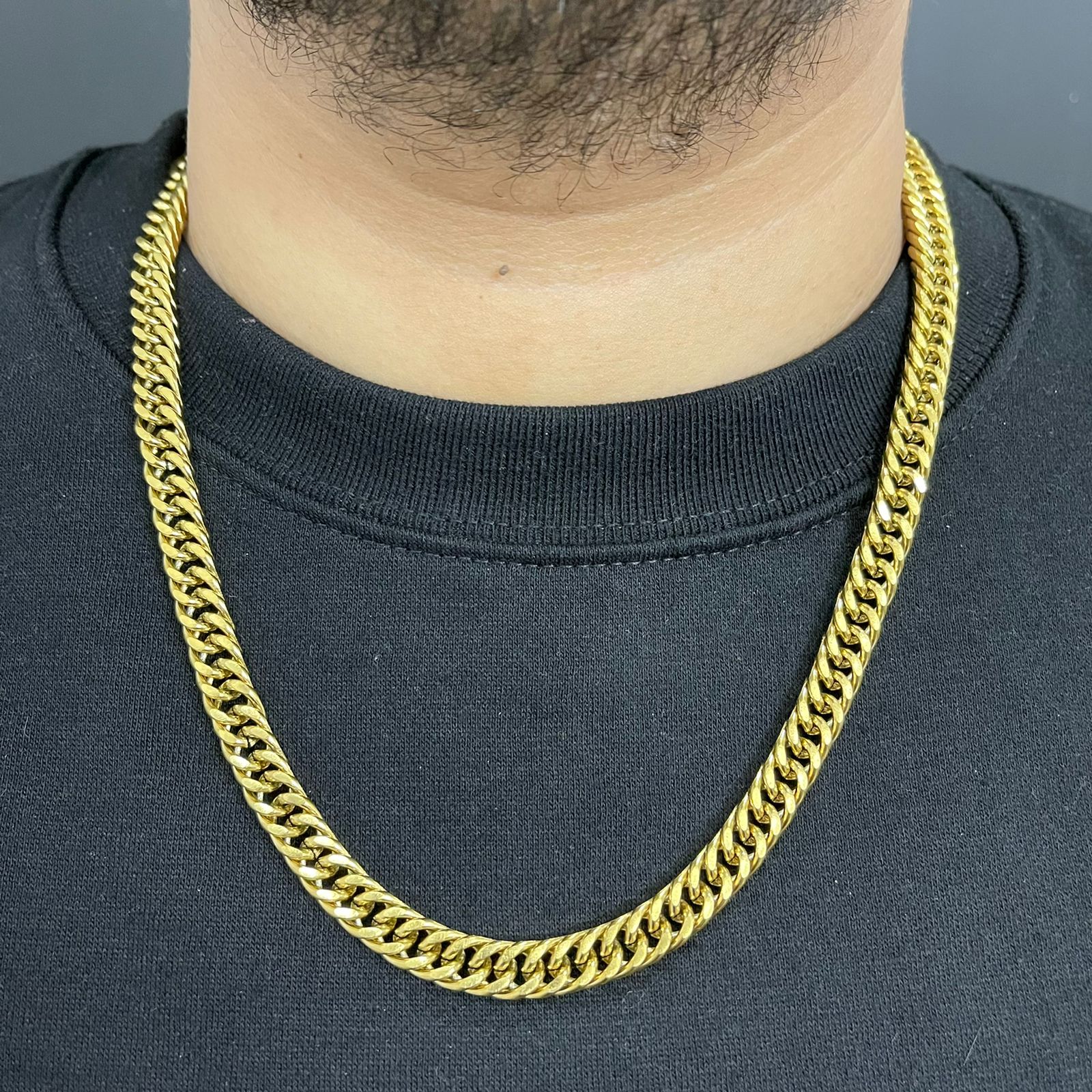 10mm Golden Big heavy neck chain for men boys in Pakistan