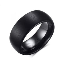 Load image into Gallery viewer, Men Black Titanium Ring