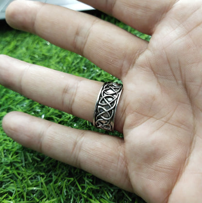 Retro Vikings Wolf Brass Old Look Ring