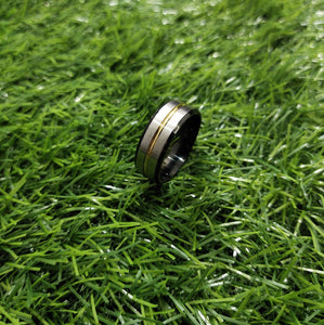 Grey Gold Titanium Wedding Ring