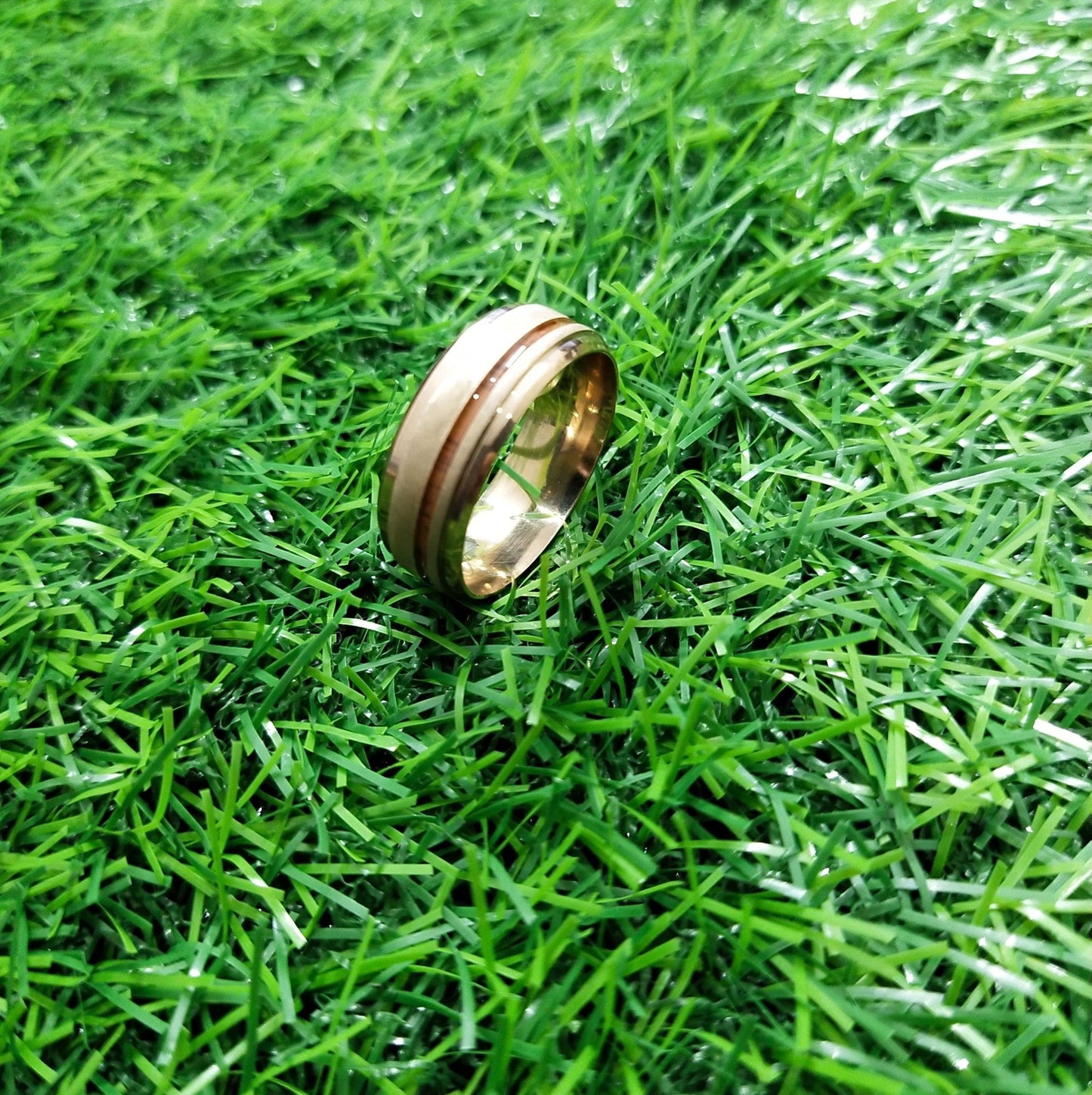 Rose Gold Titanium Wedding Ring