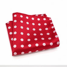Load image into Gallery viewer, Red Polka Dots Pocket Square Pakistan