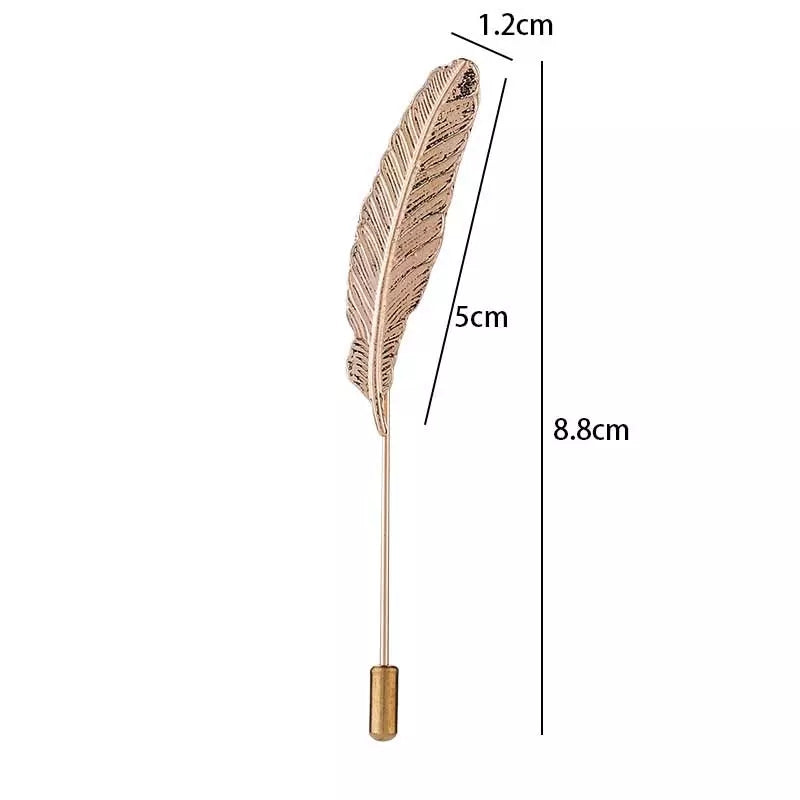 golden leaf label pin for men online in Pakistan