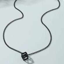 Load image into Gallery viewer, Retro Hollow Black Cube Pendant For Men