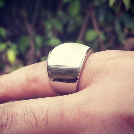 White Silver Opal Ring